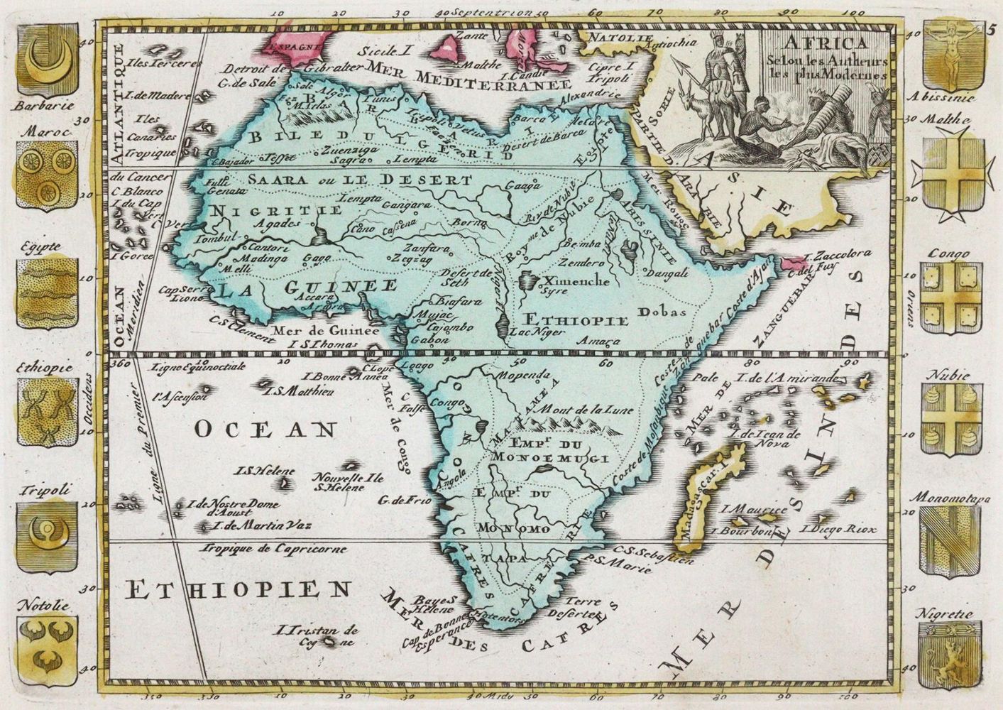 Große Abbildung Nr.5: 145-3621 Europa, Asien und Afrika.: (Ausland, Weltkarten)