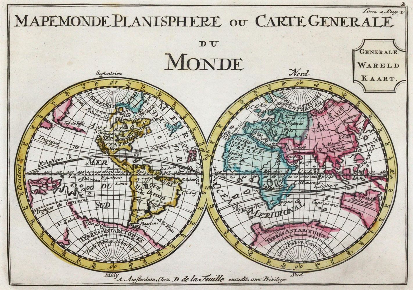 Große Abbildung Nr.1: 145-3624 Weltkarte.: (Ausland, Weltkarten)