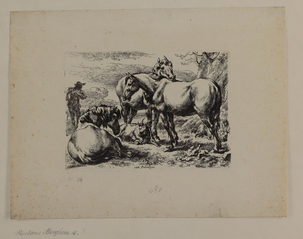 Große Abbildung Nr.1: 145-3715 Berghem, Nicolaes: (Künstlergraphik)