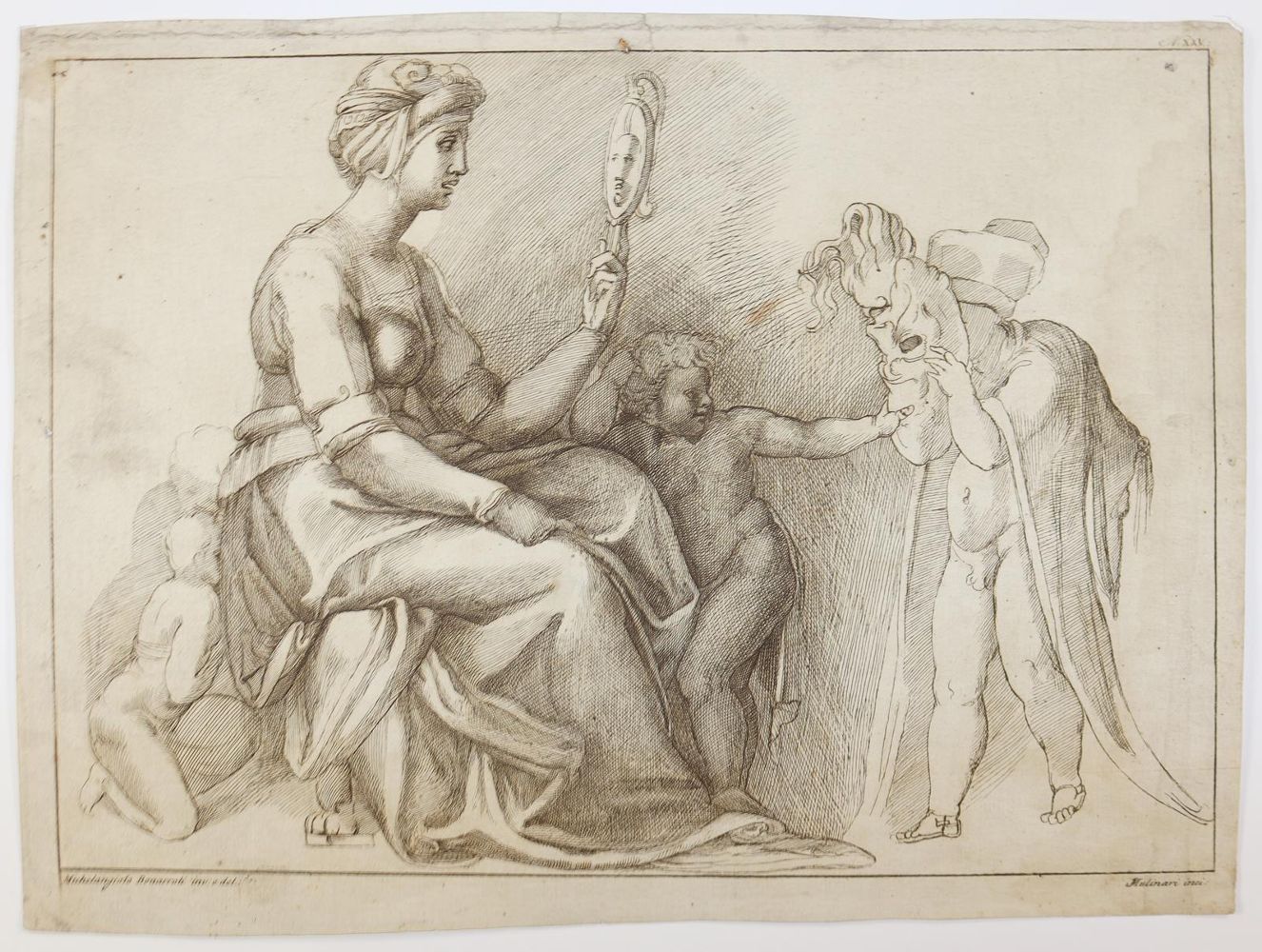Große Abbildung Nr.1: 145-3765 Buonarotti, Michelangelo: (Künstlergraphik)
