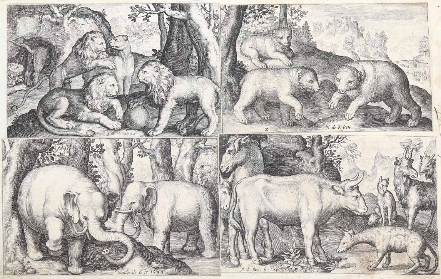 Große Abbildung Nr.1: 145-3872 De Bruyn, Nicolaes: (Künstlergraphik)