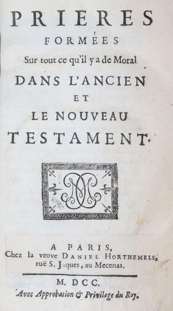 Prayers, formed on all that is moral in the Old and New Testament