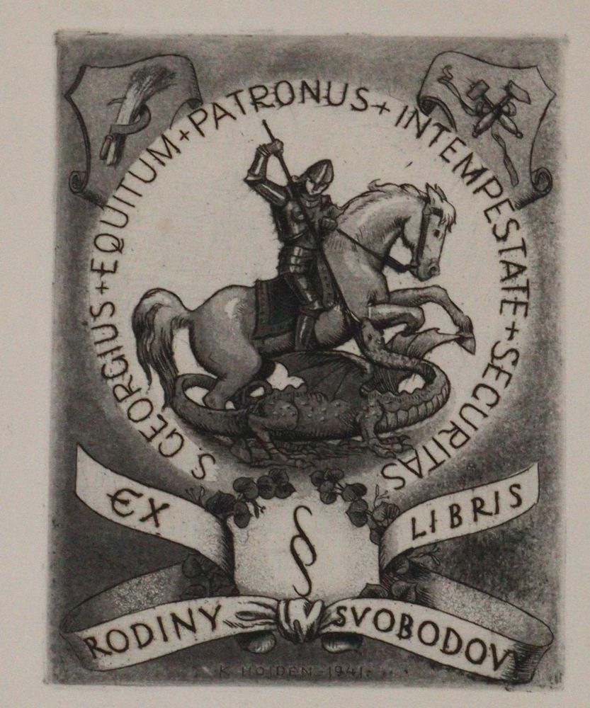Große Abbildung Nr.10: 145-3952 Georg, Heiliger.: (Künstlergraphik, Exlibris)