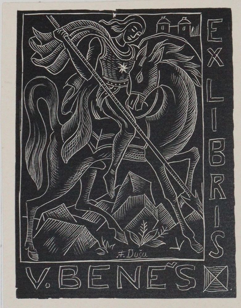 Große Abbildung Nr.4: 145-3952 Georg, Heiliger.: (Künstlergraphik, Exlibris)