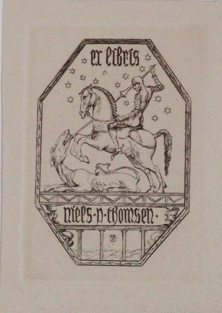 Große Abbildung Nr.5: 145-3952 Georg, Heiliger.: (Künstlergraphik, Exlibris)