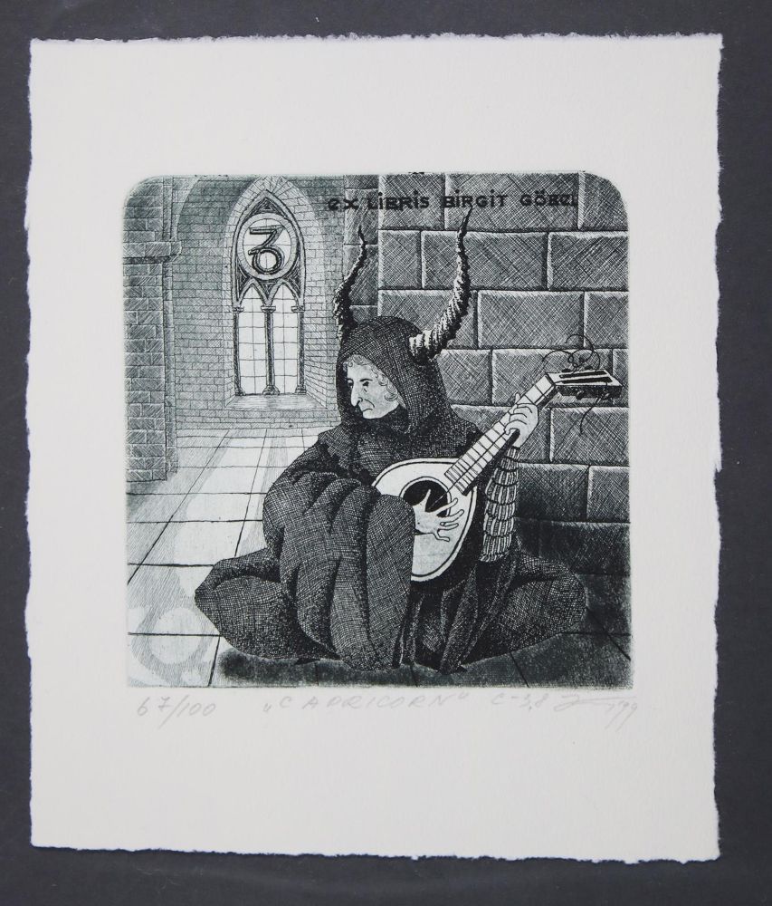 Große Abbildung Nr.100: 145-3954 Konvolut: (Künstlergraphik, Exlibris)