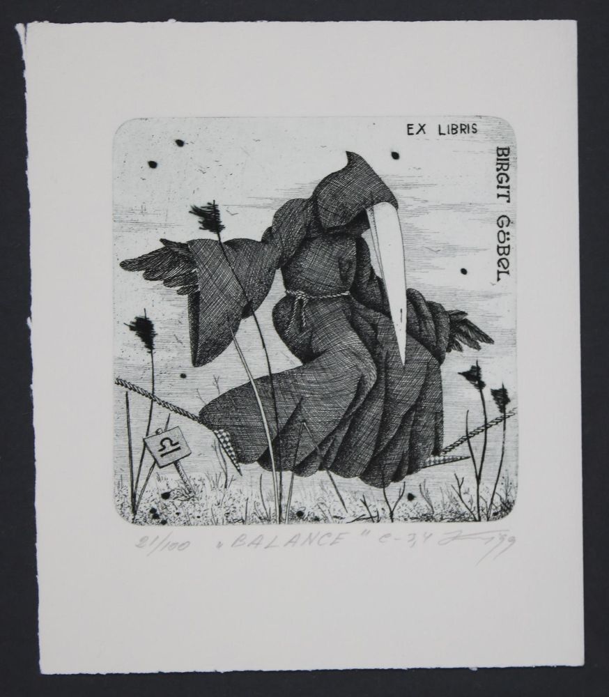 Große Abbildung Nr.101: 145-3954 Konvolut: (Künstlergraphik, Exlibris)