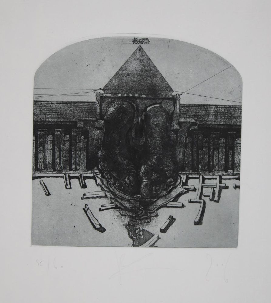 Große Abbildung Nr.105: 145-3954 Konvolut: (Künstlergraphik, Exlibris)