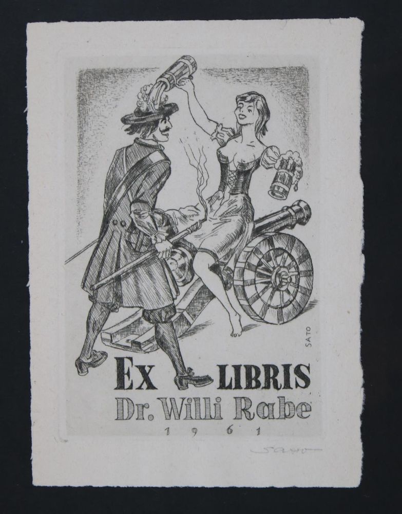 Große Abbildung Nr.106: 145-3954 Konvolut: (Künstlergraphik, Exlibris)