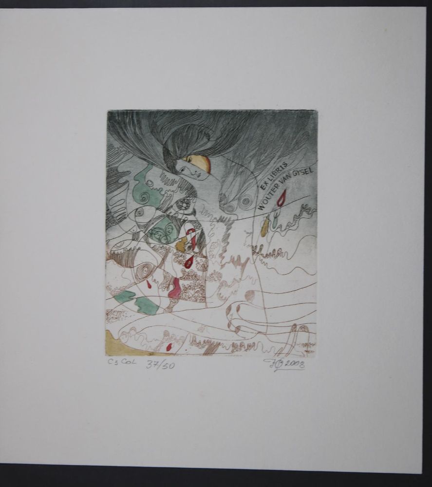Große Abbildung Nr.110: 145-3954 Konvolut: (Künstlergraphik, Exlibris)