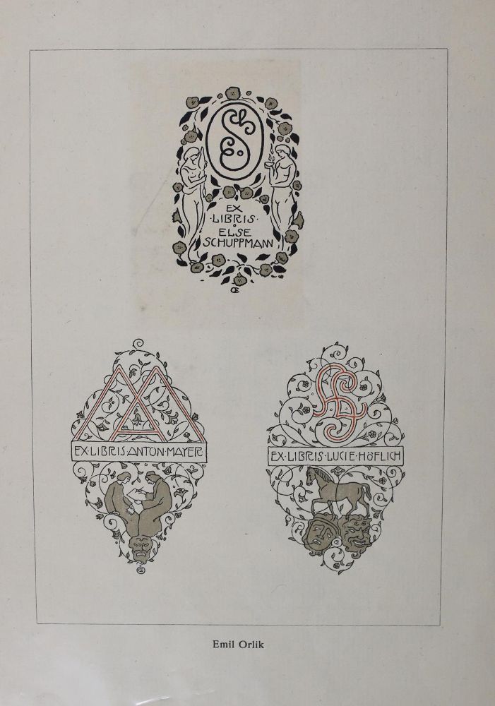 Große Abbildung Nr.20: 145-3954 Konvolut: (Künstlergraphik, Exlibris)