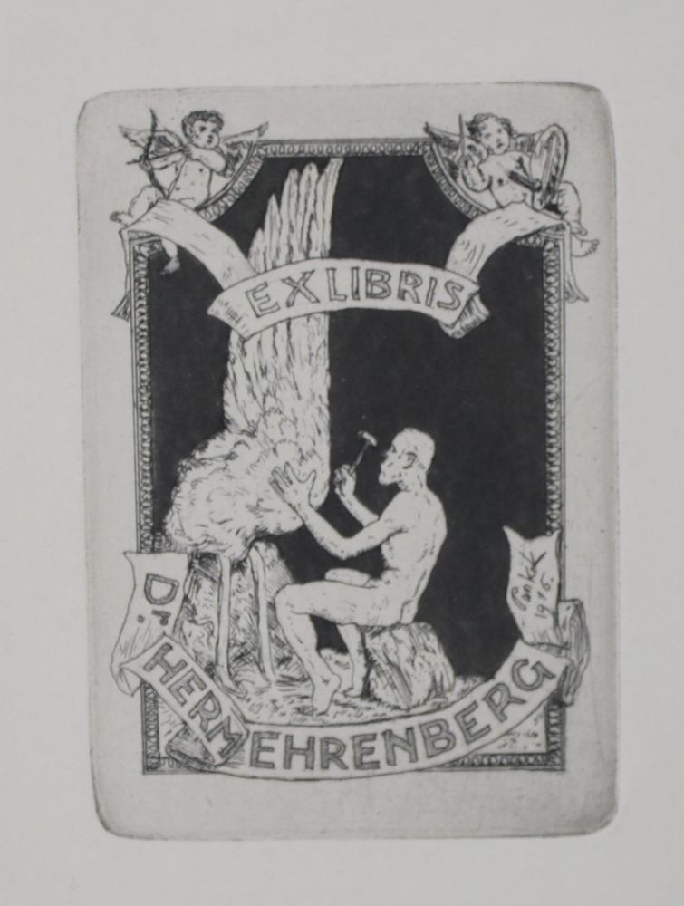 Große Abbildung Nr.22: 145-3954 Konvolut: (Künstlergraphik, Exlibris)