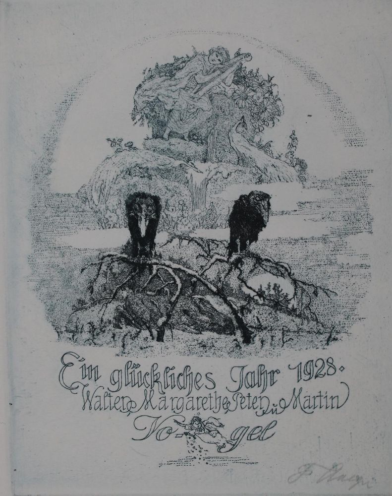 Große Abbildung Nr.33: 145-3954 Konvolut: (Künstlergraphik, Exlibris)