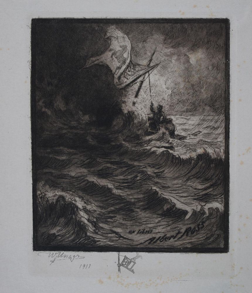 Große Abbildung Nr.37: 145-3954 Konvolut: (Künstlergraphik, Exlibris)