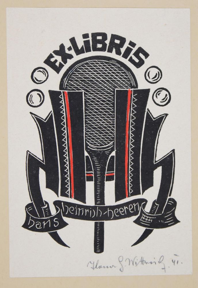 Große Abbildung Nr.47: 145-3954 Konvolut: (Künstlergraphik, Exlibris)