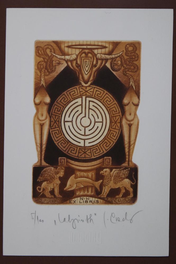 Große Abbildung Nr.81: 145-3954 Konvolut: (Künstlergraphik, Exlibris)