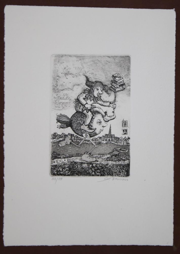 Große Abbildung Nr.82: 145-3954 Konvolut: (Künstlergraphik, Exlibris)