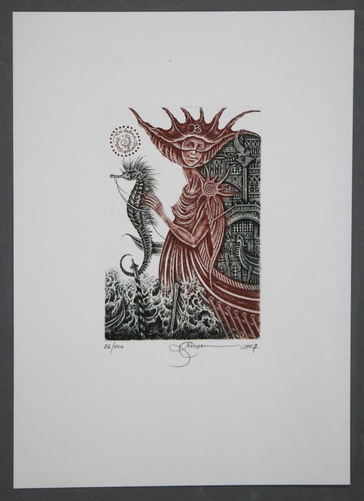 Große Abbildung Nr.84: 145-3954 Konvolut: (Künstlergraphik, Exlibris)