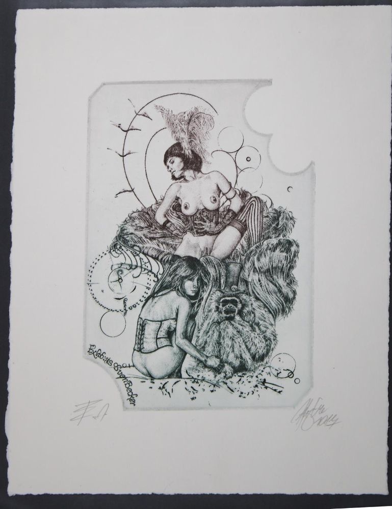 Große Abbildung Nr.91: 145-3954 Konvolut: (Künstlergraphik, Exlibris)