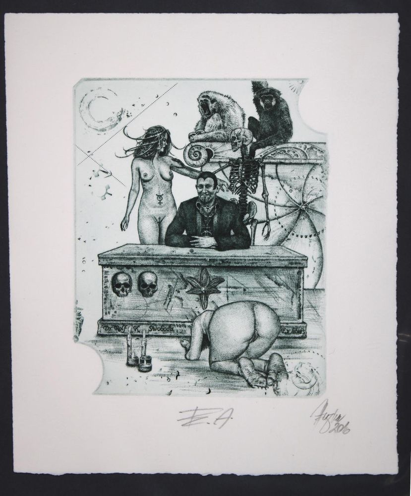 Große Abbildung Nr.92: 145-3954 Konvolut: (Künstlergraphik, Exlibris)