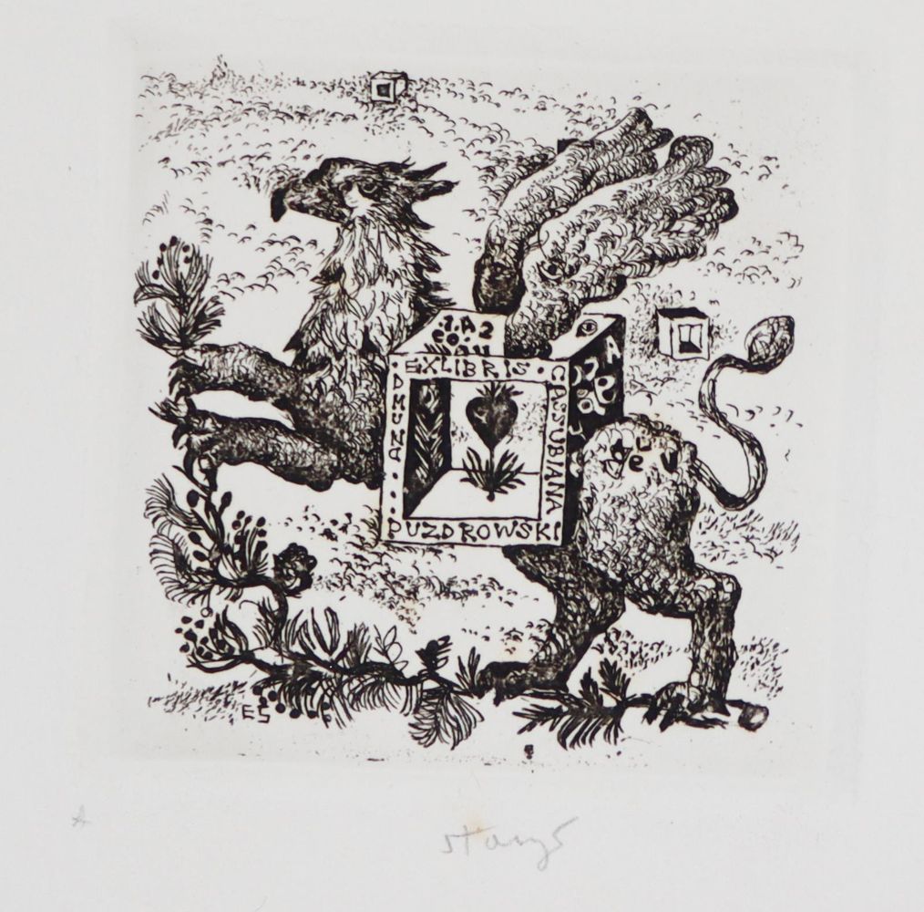Große Abbildung Nr.5: 145-3956 Polen.: (Künstlergraphik, Exlibris)