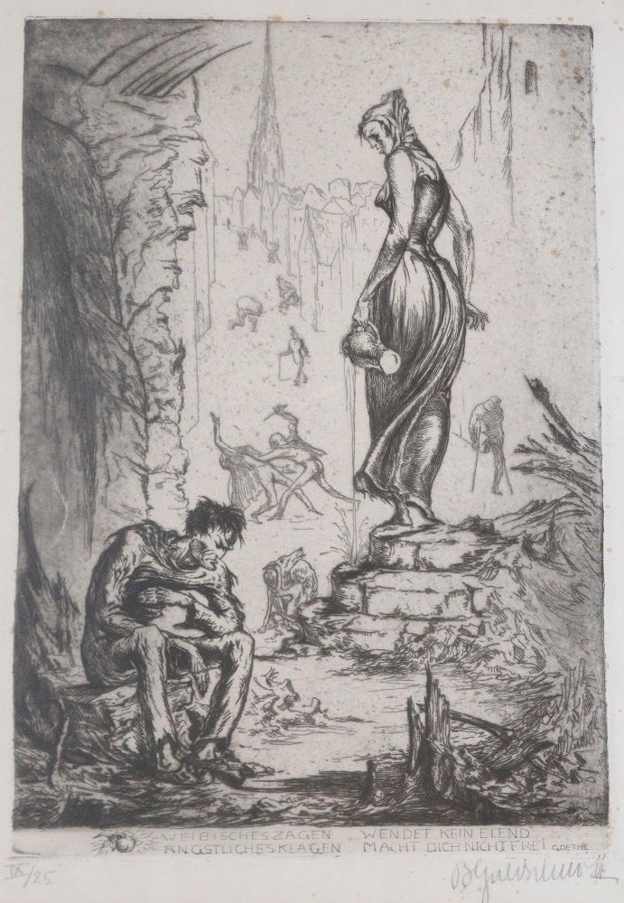 Große Abbildung Nr.1: 145-4027 Goldschmidt, Bruno: (Künstlergraphik)