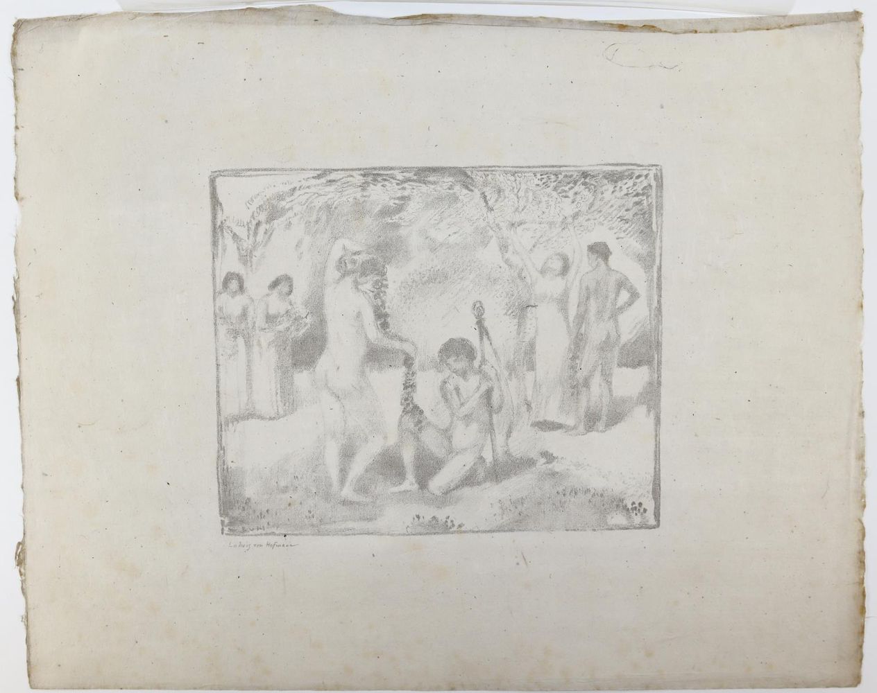 Große Abbildung Nr.1: 145-4105 Hofmann, Ludwig v.: (Künstlergraphik)