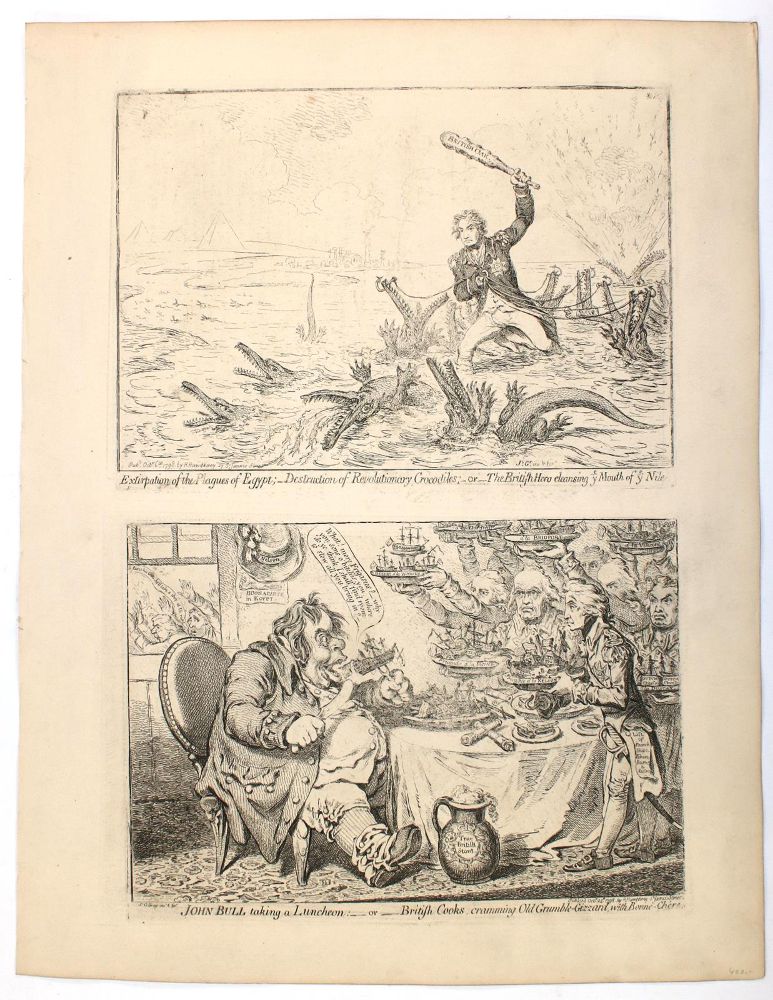 Große Abbildung Nr.5: 145-4226 Gillray, James: (Künstlergraphik, Karikatur, Französische Revolution)