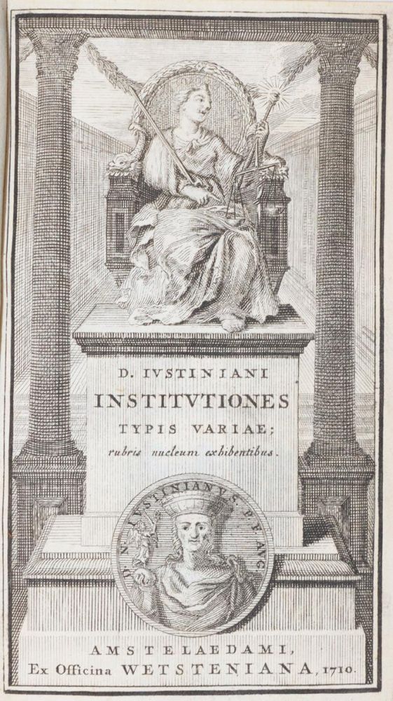 Große Abbildung Nr.1: 145-424 Justinian,A.: (Juridica und Kriminologie)