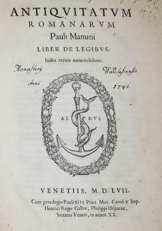 Manutius,P. – Antiquitatum romanarum liber de legibus