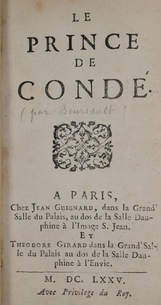 Große Abbildung Nr.1: 145-52 (Boursault,E.).: (Old and rare books, manuscripts)