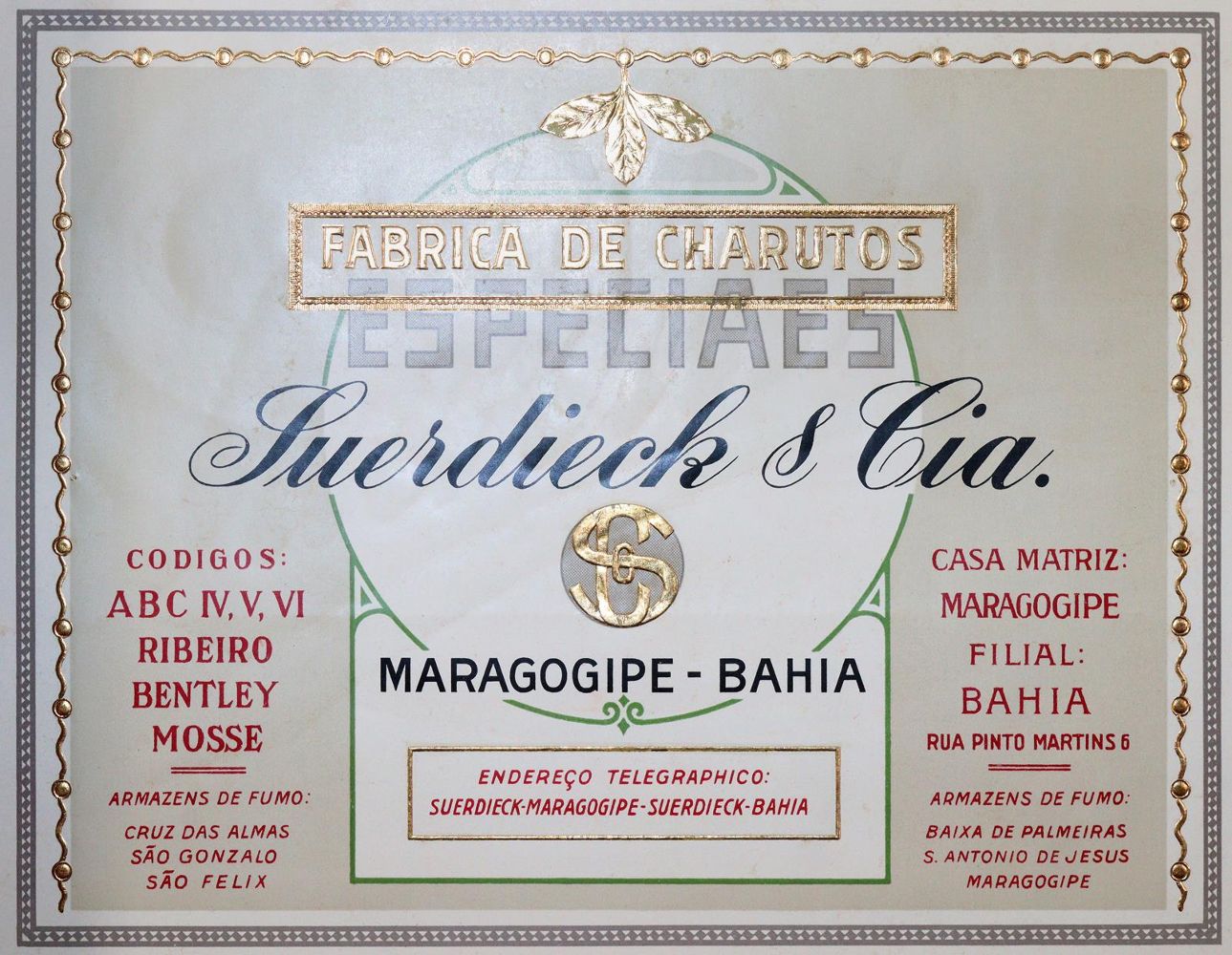 Suerdieck & Co. – Fabrica de Charutos Especiaes
