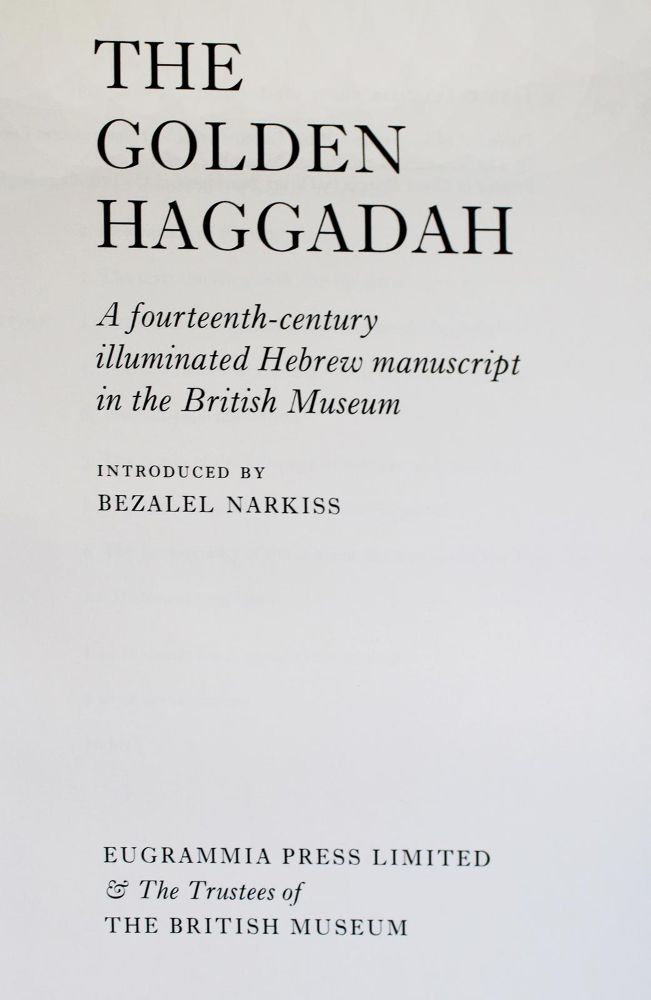 Große Abbildung Nr.2: 145-717 Golden Haggadah, The.: (Faksimile)
