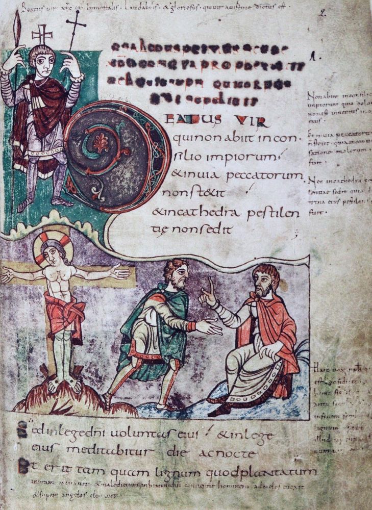 Große Abbildung Nr.3: 145-742 Stuttgarter Bilderpsalter, Der.: (Faksimile)