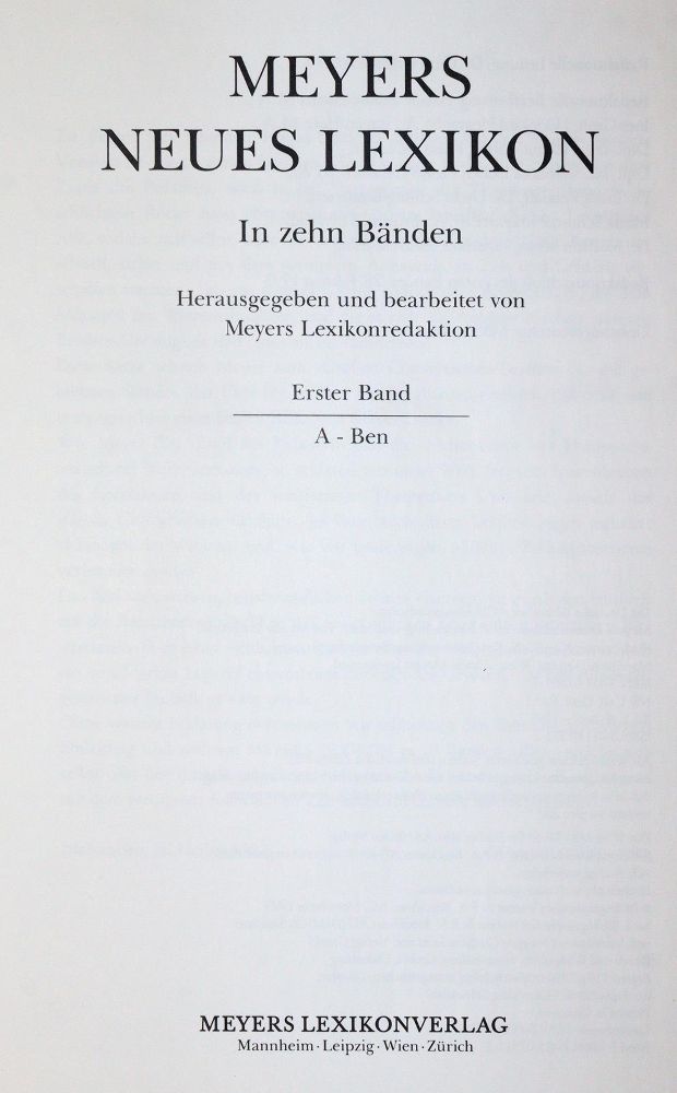 Große Abbildung Nr.1: 145-764 Meyers Neues Lexikon.: (Lexika - Wörterbücher - Sprachwissenschaften)
