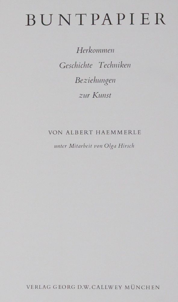 Große Abbildung Nr.3: 145-772 Haemmerle,A. u. O.Hirsch.: (Papier)