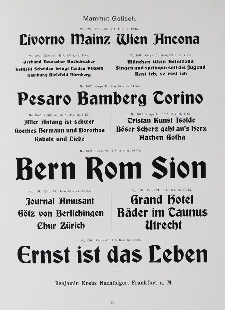 Große Abbildung Nr.1: 145-783 Krebs,B.: (Typographie und Kalligraphie)