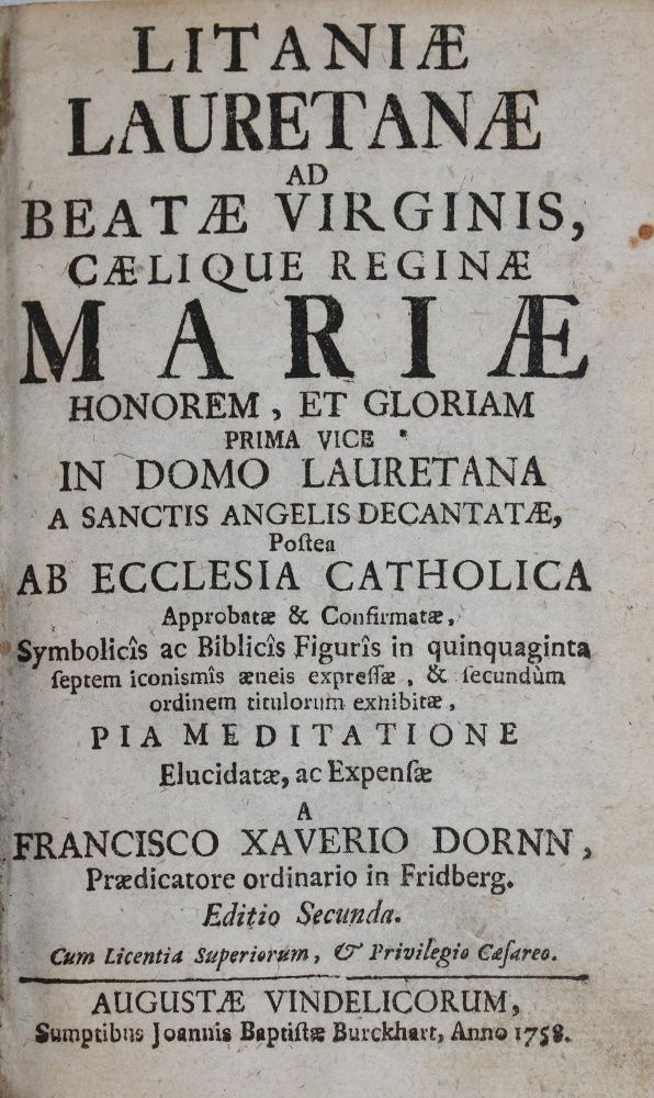 Große Abbildung Nr.3: 145-81 Dornn,F.X.: (Alte Drucke, Handschriften und Theologie)