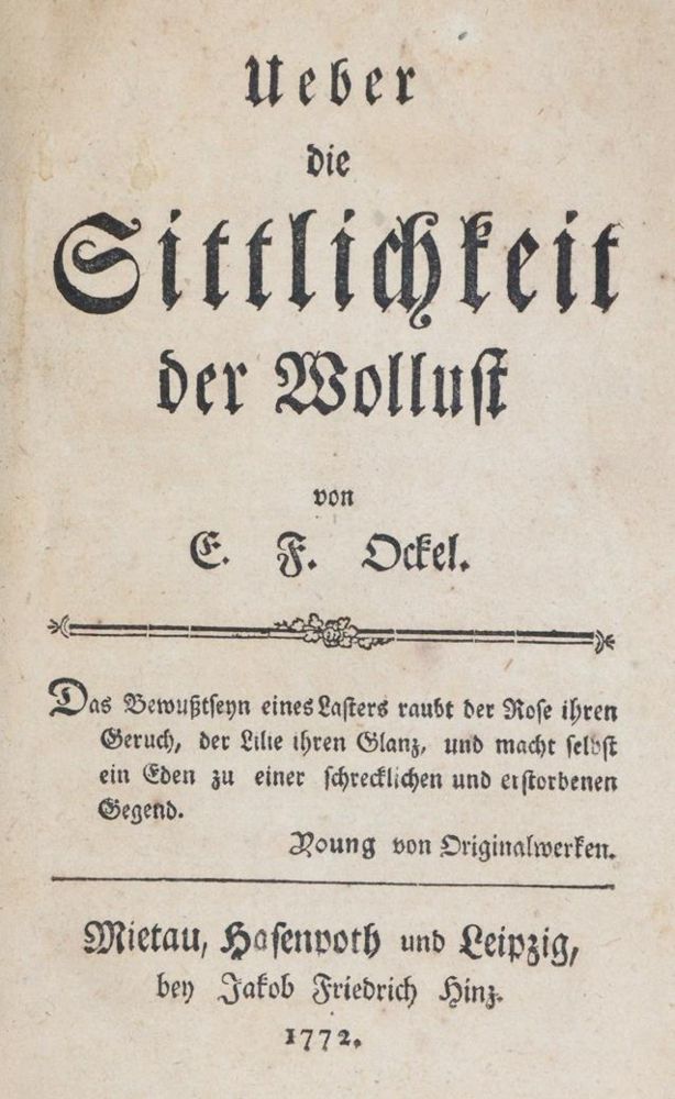 Große Abbildung Nr.1: 145-819 Ockel,E.F.: (Erotika - Galantes)