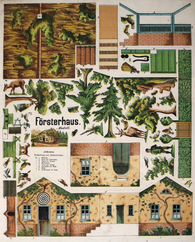 Knipvellen. – "De Menagerie" en "Boswachtershuis"