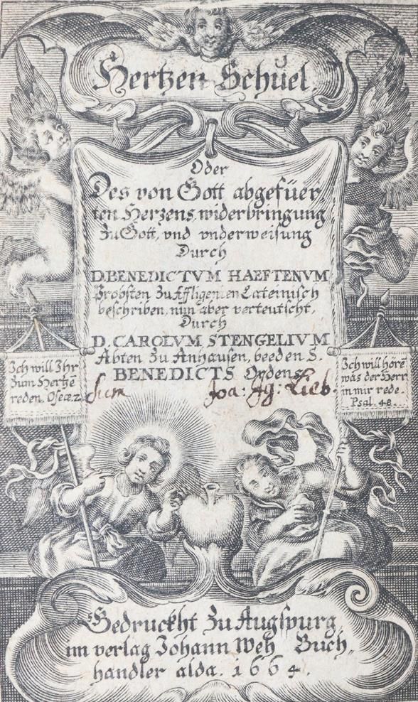Haeften,B.v. – Hertzen Schuel oder des von Gott abgefuerten Herzens Widerbringung zu Gott..