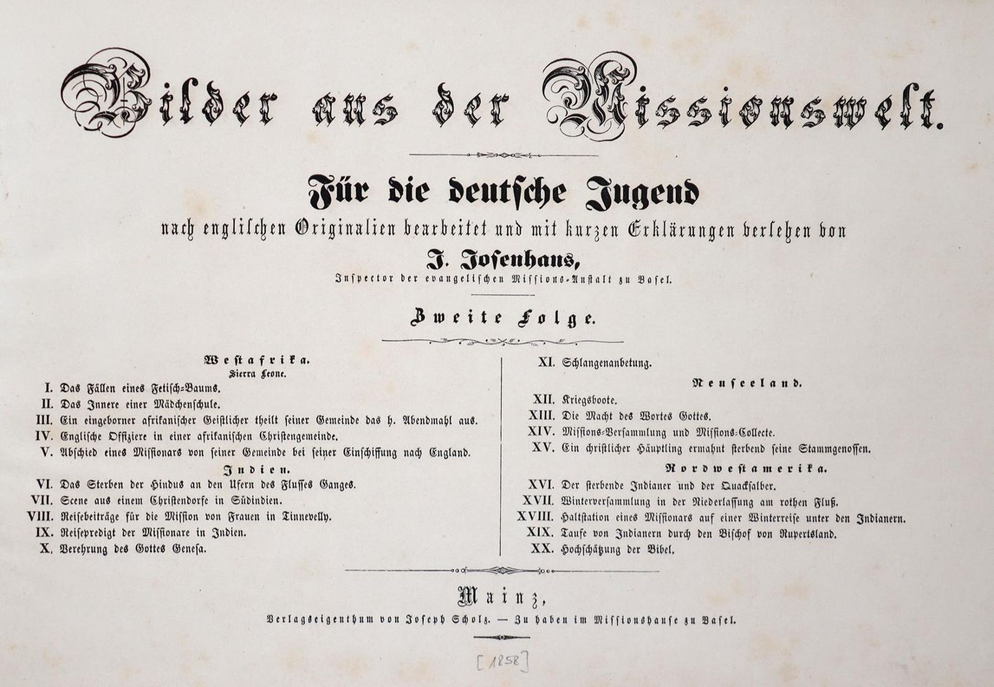 Große Abbildung Nr.2: 145-889 Josenhans,J.: (Children´s books)