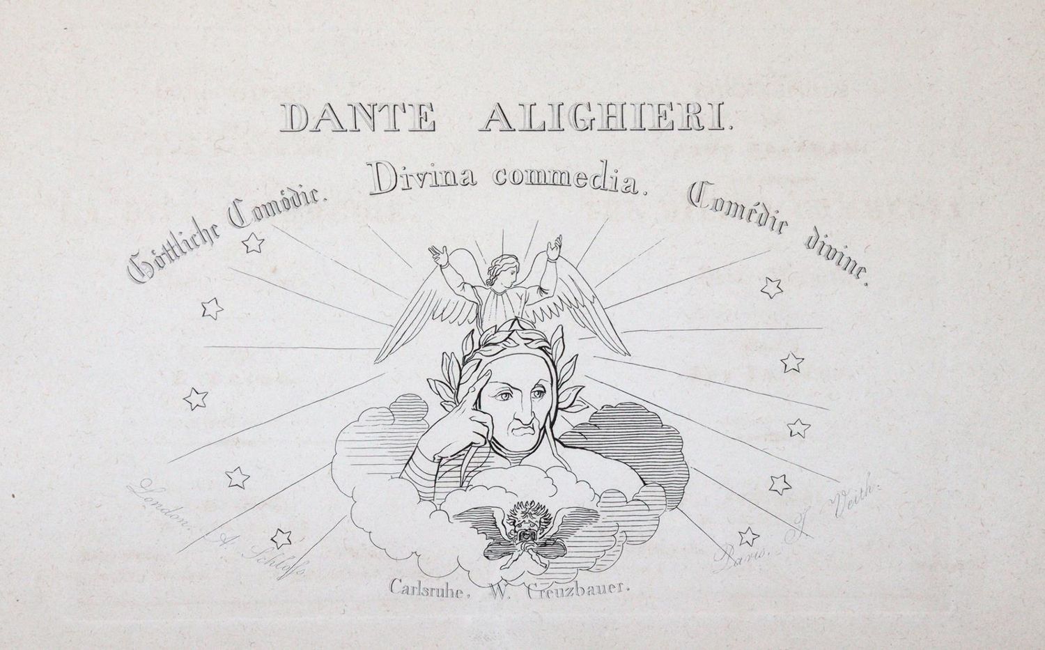 Flaxmann,J. – Composizioni concernenti La Divina Commedia di Dante Alighieri