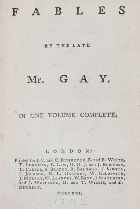 Gay, (J.). – Bajki, w jednym tomie kompletne