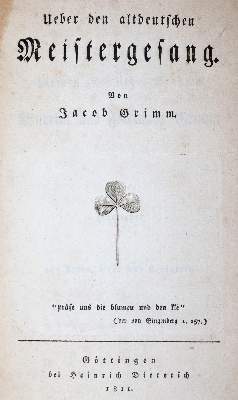 Bild Nr.1: 145-1004 Grimm,J.: (Literatur und illustrierte Bücher bis 19.Jahrhundert)