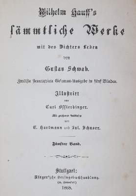 Bild Nr.3: 145-1011 Hauff,W.: (Literature and illustrated books 19th century)