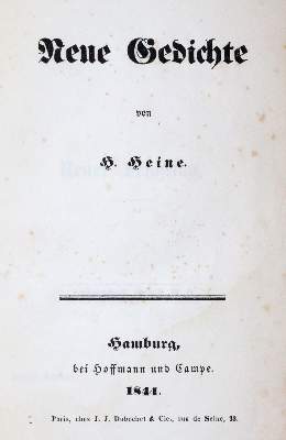 Bild Nr.1: 145-1014 Heine,H.: (Literatur und illustrierte Bücher bis 19.Jahrhundert)