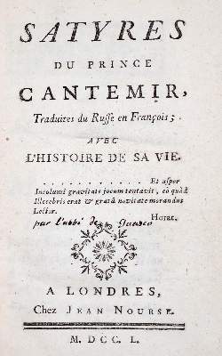 Bild Nr.1: 145-1020 Kantemir,(A.D.).: (Literature and illustrated books 19th century)