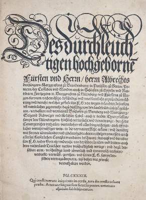 Bild Nr.1: 145-103 Grumbachsche Händel.: (Old and rare books, manuscripts)