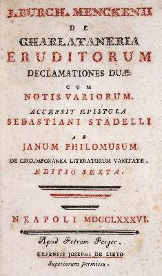 Bild Nr.1: 145-1037 Mencken,J.B.: (Literature and illustrated books 19th century)